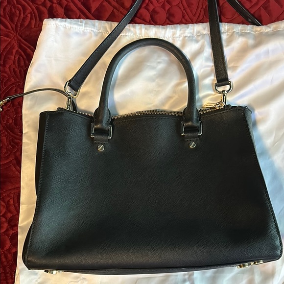 Michael Kors Black Leather Handbag - Picture 4 of 9